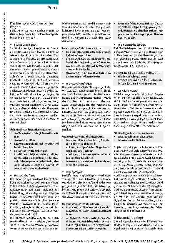 Vorschauseite 3: Hinter den Klienten aufs Fahrrad steigen Systemisch-lösungsorientierte Therapie in der Ergotherapie
