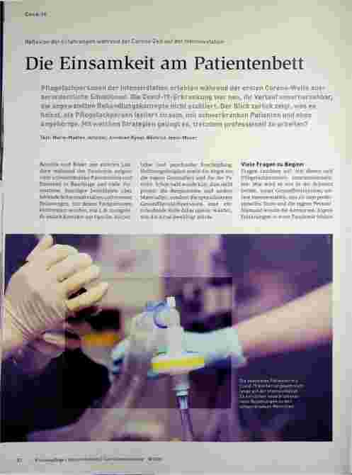 Vorschauseite 1: Die Einsamkeit am Patientenbett