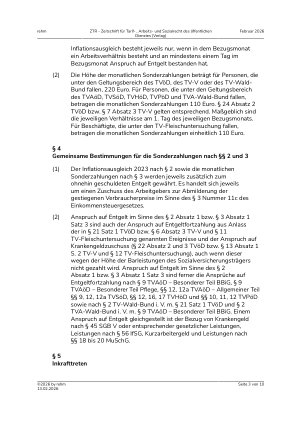 Vorschauseite 3: I. Tarifrecht Sonderzahlung Inflationsausgleich 2023 – TV-Inflationsausgleich – öffentlicher Dienst – Elternzeit