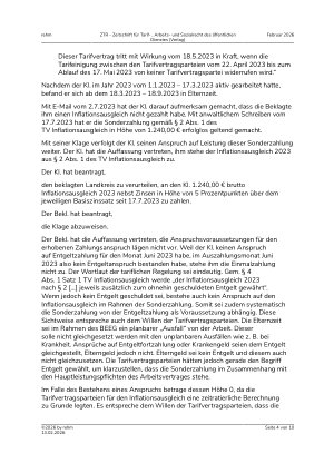 Vorschauseite 4: I. Tarifrecht Sonderzahlung Inflationsausgleich 2023 – TV-Inflationsausgleich – öffentlicher Dienst – Elternzeit