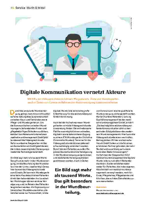 Vorschauseite 1: Digitale Kommunikation vernetzt Akteure.