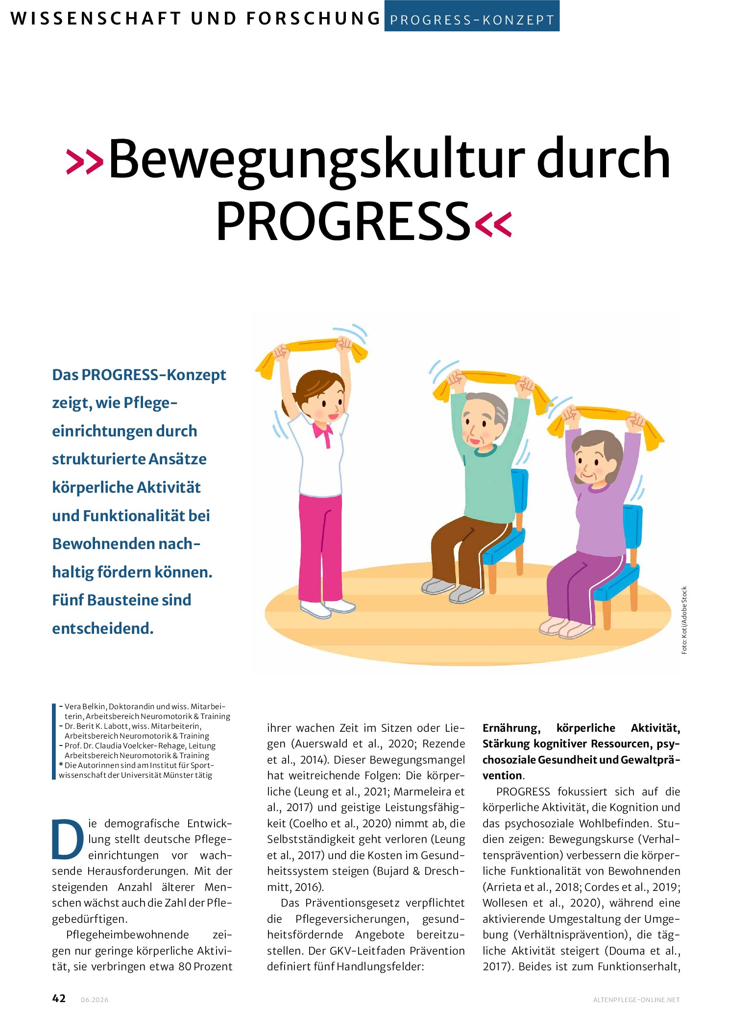 Vorschauseite 1: Bewegungskultur durch PROGRESS