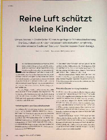 Vorschauseite 1: Reine Luft schützt kleine Kinder.