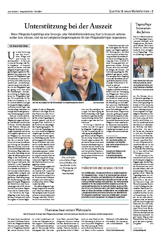 Vorschauseite 1: Unterstützung bei der Auszeit