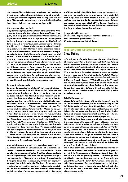 Vorschauseite 1: Slow Dating