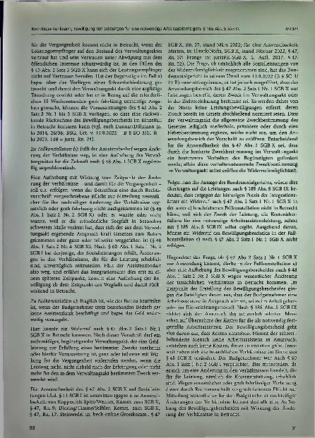 Vorschauseite 6: Bewilligung von Leistungen für eine notwendige Arbeitsassistenz gem. § 185 Abs. 5 SGB IX im Rahmen eines persönlichen Budgets (§ 185 Abs. 8 i.V.m. § 29 SGB IX)