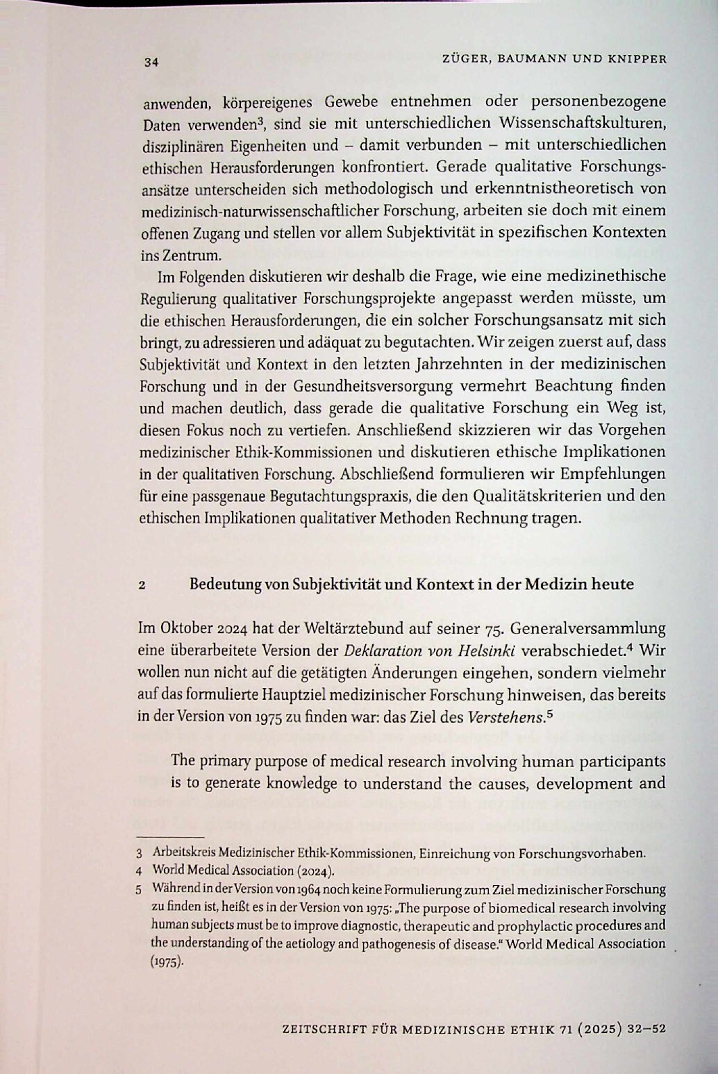 Vorschauseite 3: Subjektivität und Kontext: Überlegungen und Empfehlungen zur medizinethischen Begutachtung qualitativer Forschung