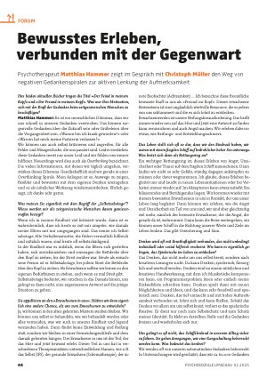 Vorschauseite 1: Bewusstes Erleben, verbunden mit der Gegenwart