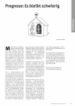 Vorschauseite 1: Prognose: Es bleibt schwierig.
