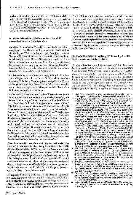 Vorschauseite 4: Wie evidenzbasiert sind Medizin und Medizinrecht? Plädoyer für die Legitimation semantischer Wirkmechanismen in der Therapie