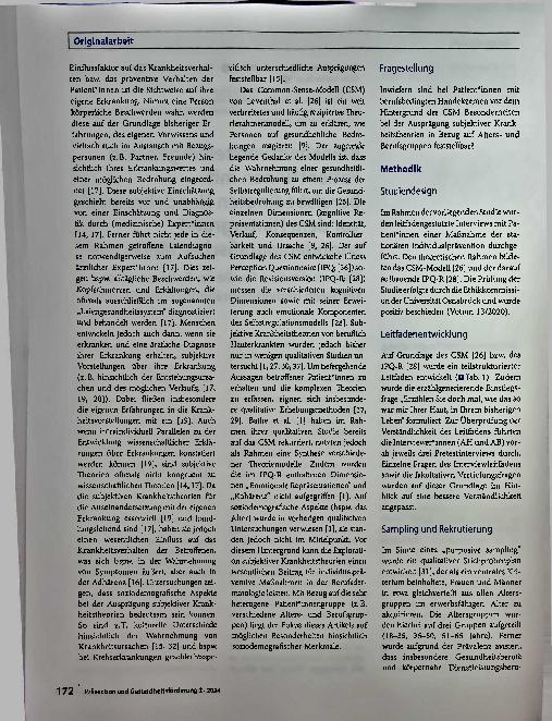 Vorschauseite 2: Krankheitsvorstellungen von Patientinnen mit berufsbedingten Handekzemen vor dem Hintergrund soziodemografischer Merkmale