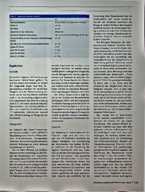 Vorschauseite 5: Krankheitsvorstellungen von Patientinnen mit berufsbedingten Handekzemen vor dem Hintergrund soziodemografischer Merkmale