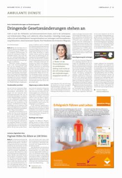 Vorschauseite 1: Dringende Gesetzesänderungen stehen an.