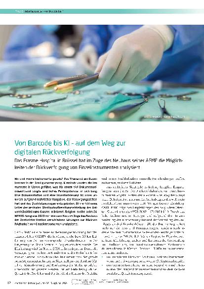 Vorschauseite 1: Von Barcode bis KI – auf dem Weg zur digitalen Rückverfolgung
