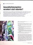 Vorschauseite 1: Gesundheitskompetenz verankert statt nebenbei?