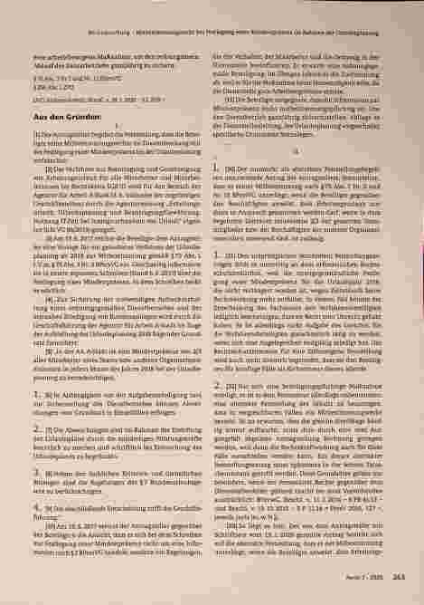 Vorschauseite 5: Rechtsprechung Mitbestimmungsrecht bei Eingruppierung im Zusammenhang mit Umsetzung