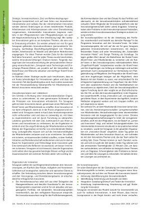 Vorschauseite 3: Innovationsbereitschaft im Gesundheitswesen