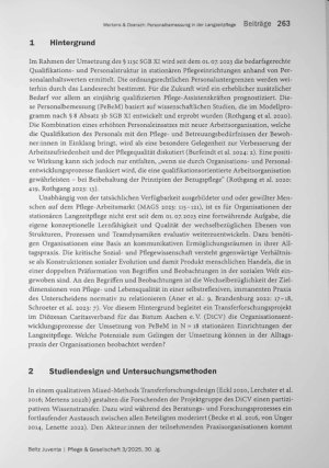 Vorschauseite 2: Personalbemessung in der Langzeitpflege - Chance zur organisationalen Kulturentwicklung?