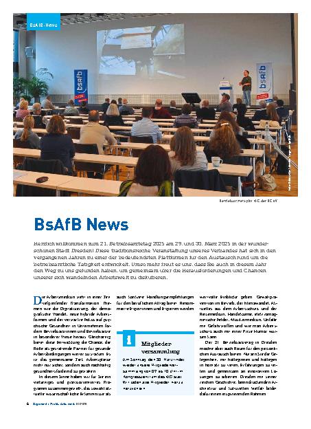 Vorschauseite 1: BsAfB News