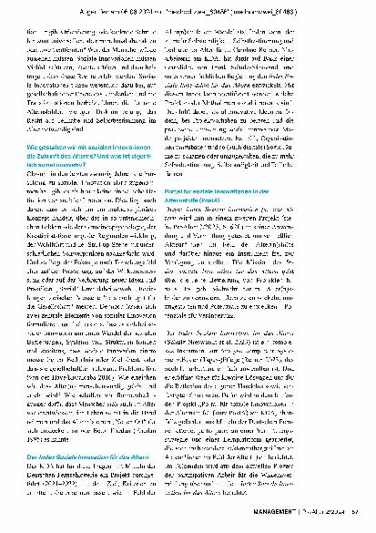 Vorschauseite 2: Den Wandel vorantreiben mit dem Index Soziale Innovation für das Altern - Ein Werkstattbericht