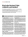 Vorschauseite 1: Kind oder Karriere? Oder vielleicht auch beides?