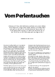 Vorschauseite 1: Vom Perlentauchen