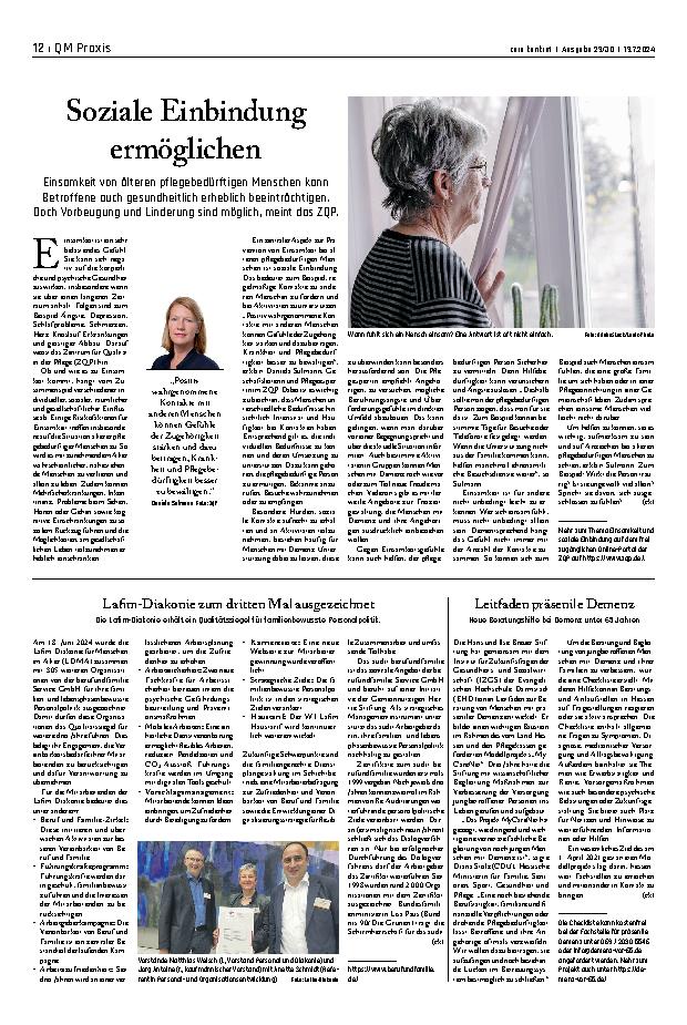 Vorschauseite 1: Soziale Einbindung ermöglichen