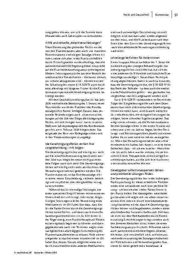 Vorschauseite 2: Schwächung von Patientenrechten: Bundessozialgericht fälscht Genehmigungen nicht mehr.