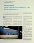 Vorschauseite 1: Deutscher Pflegerat im Gespräch mit der Bundeskanzlerin