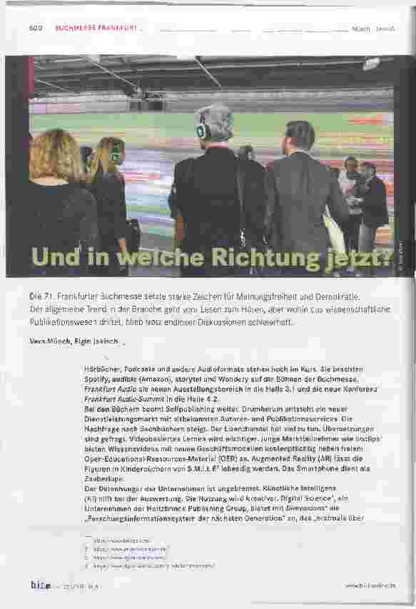 Vorschauseite 1: Und in welche Richtung jetzt?