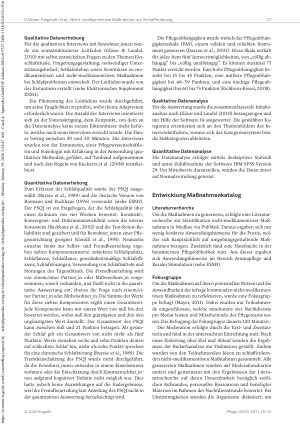 Vorschauseite 3: Einfluss nicht-medikamentöser Maßnahmen auf die Schlafqualität geriatrischer Bewohner_innen: Eine Mixed-Methods Studie