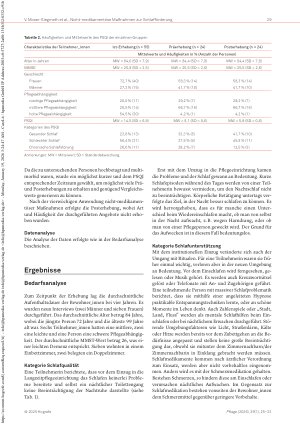 Vorschauseite 5: Einfluss nicht-medikamentöser Maßnahmen auf die Schlafqualität geriatrischer Bewohner_innen: Eine Mixed-Methods Studie