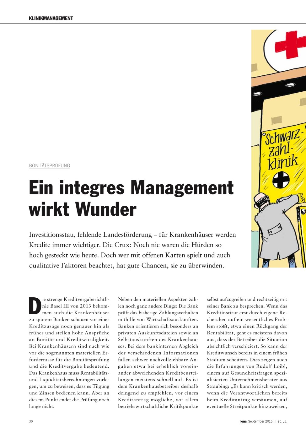 Vorschauseite 1: Ein integres Management wirkt Wunder