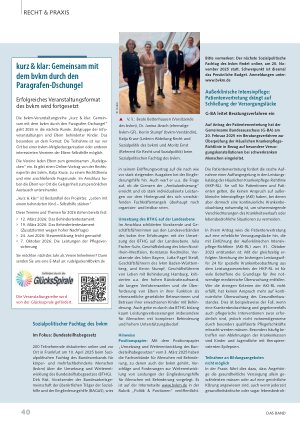 Vorschauseite 2: Entlastungsleistungen verbessern und Versorgungslücke bei der Außerklinischen Intensivpflege schließen