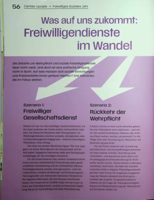 Vorschauseite 1: Was auf uns zukommt: Freiwilligendienste im Wandel