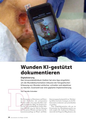 Vorschauseite 1: Wunden KI-gestützt dokumentieren