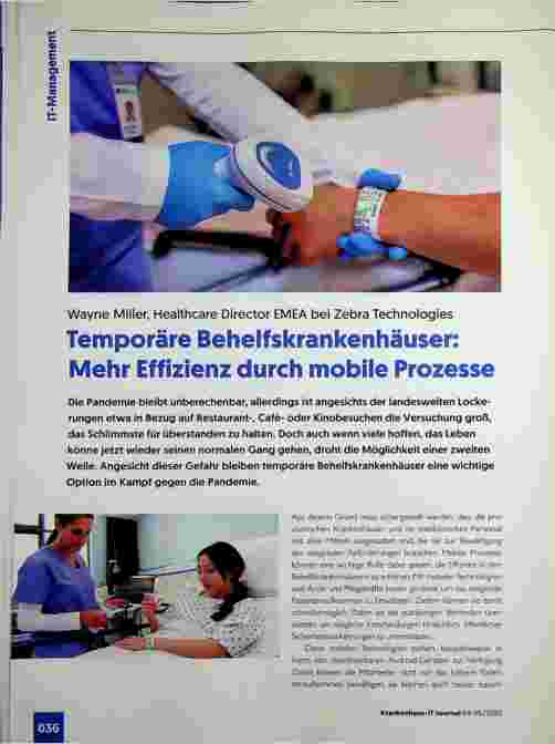 Vorschauseite 1: Temporäre Behelfskrankenhäuser: Mehr Effizienz durch mobile Prozesse