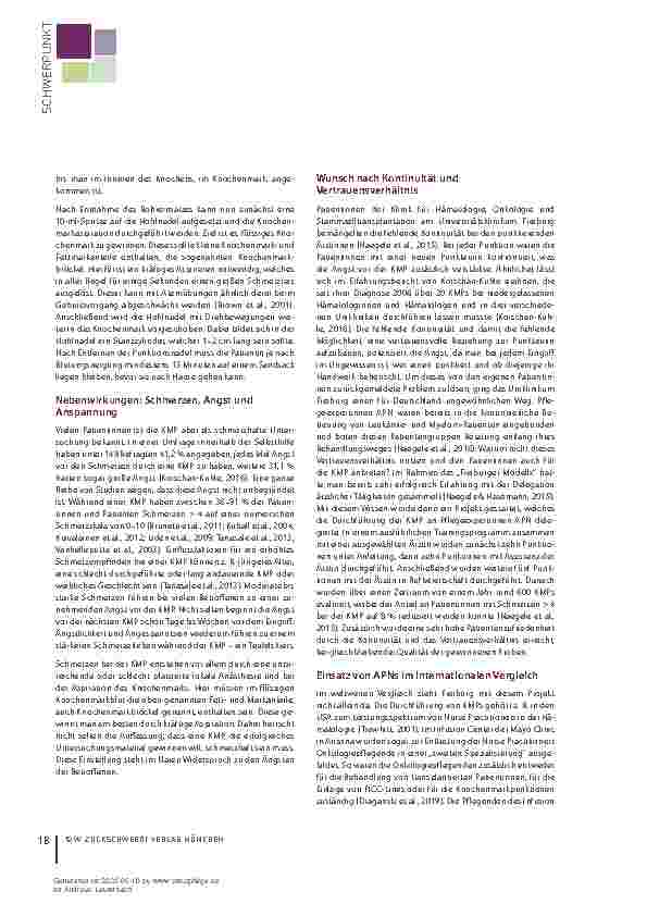 Vorschauseite 2: Die Knochenmarkpunktion - eine Aufgabe für Advanced Practice Nurses?