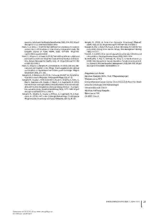 Vorschauseite 5: Die Knochenmarkpunktion - eine Aufgabe für Advanced Practice Nurses?