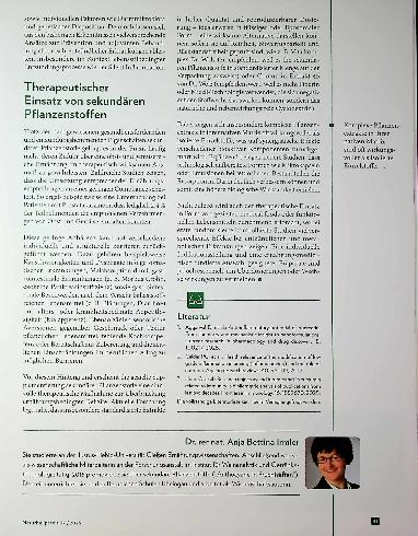 Vorschauseite 4: Unsichtbare Entzündungsstopper Antientzündliche Therapie mit sekundären Pflanzenstoffen