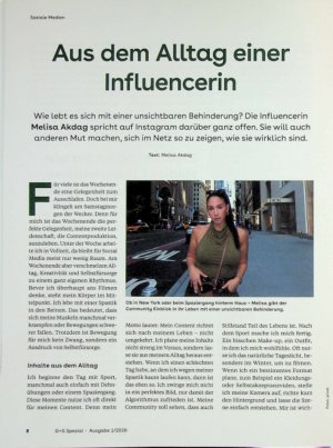 Vorschauseite 1: Aus dem Alltag einer Influencerin