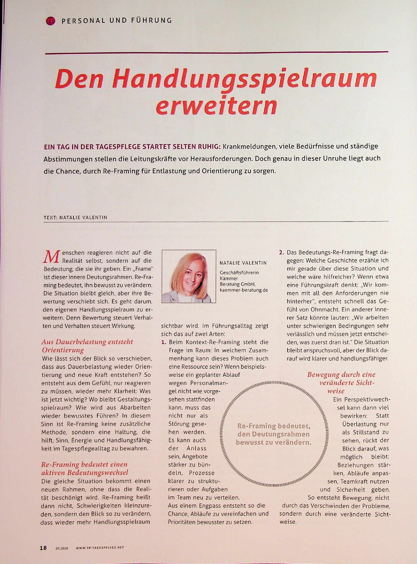 Vorschauseite 1: Den Handlungsspielraum erweitern