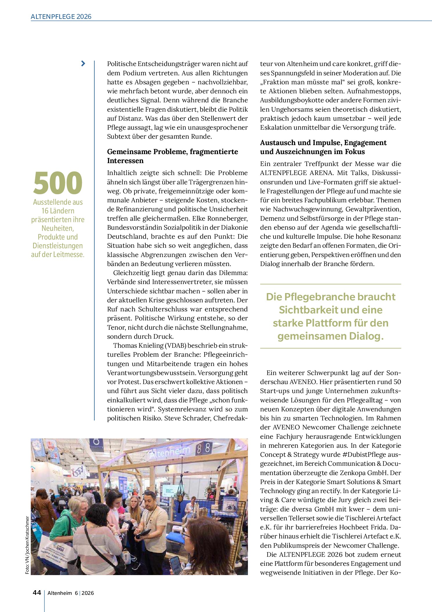 Vorschauseite 2: Orientierung für die Pflege der Zukunft
