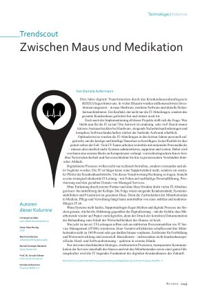 Vorschauseite 1: Zwischen Maus und Medikation