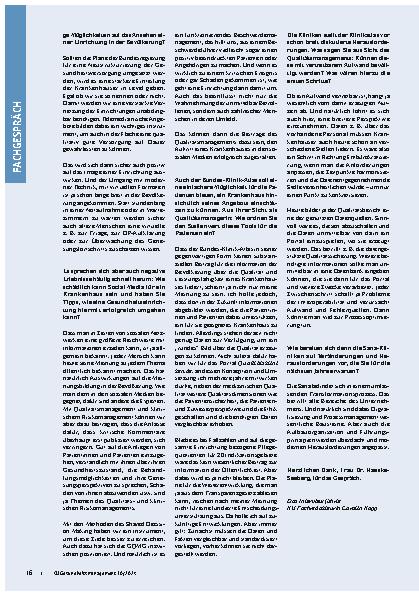 Vorschauseite 3: Risiken erkennen und Chancen nutzen Interview mit Dr. Heidemarie Haeske-Seeberg