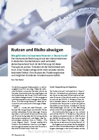 Vorschauseite 1: Nutzen und Risiko abwägen