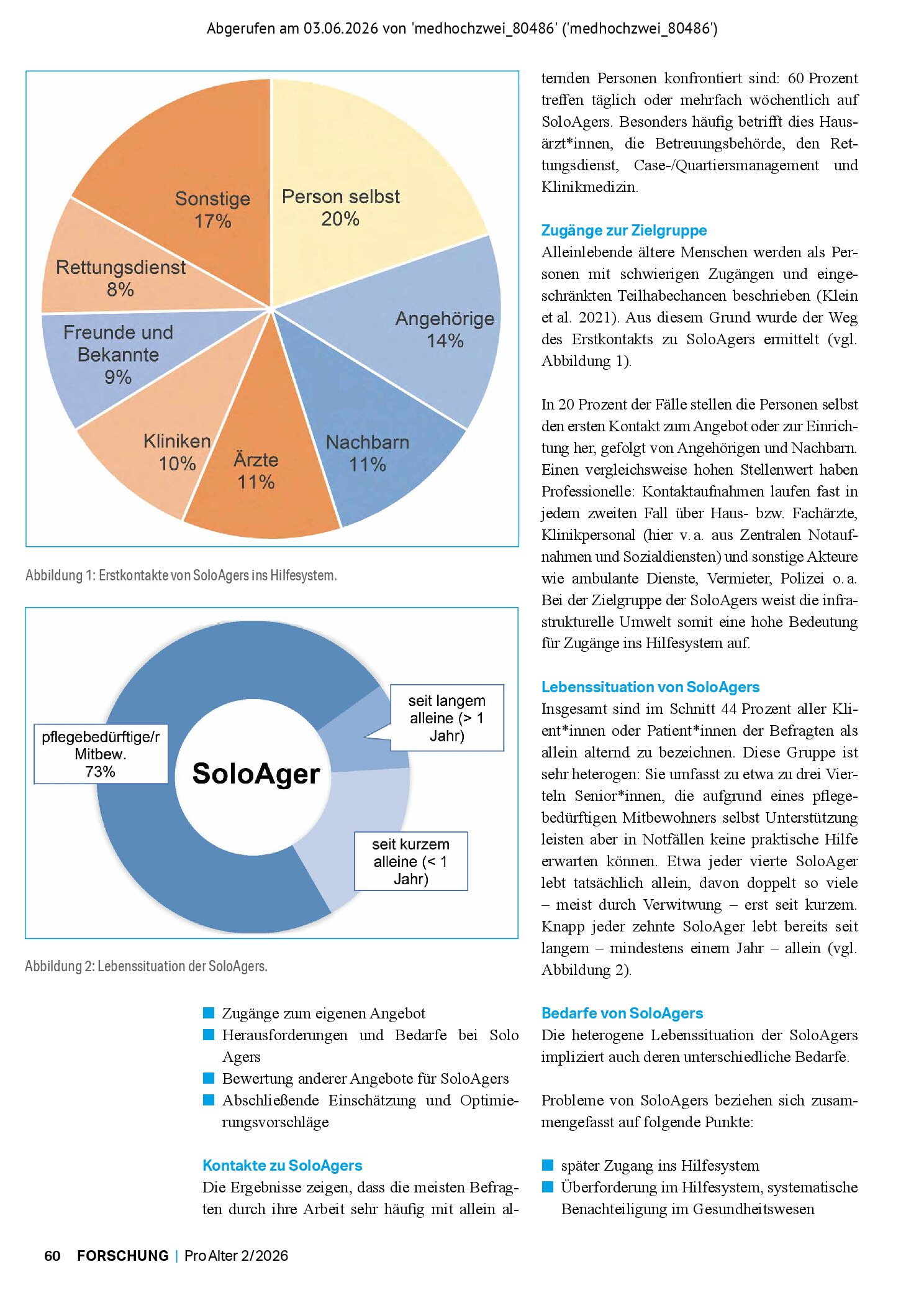 Vorschauseite 2: SoloAgers – Eine Herausforderung für die zukünftige kommunale Altenarbeit