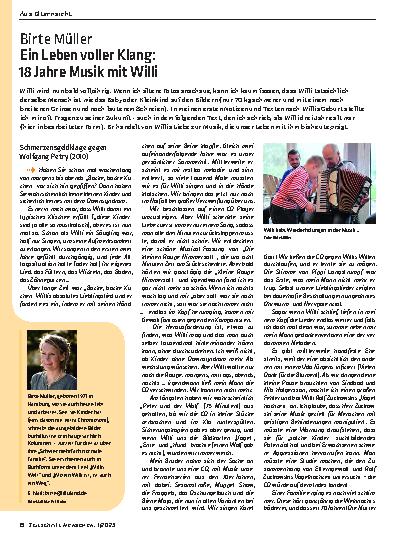 Vorschauseite 1: Ein Leben voller Klang: 18 Jahre Musik mit Willi