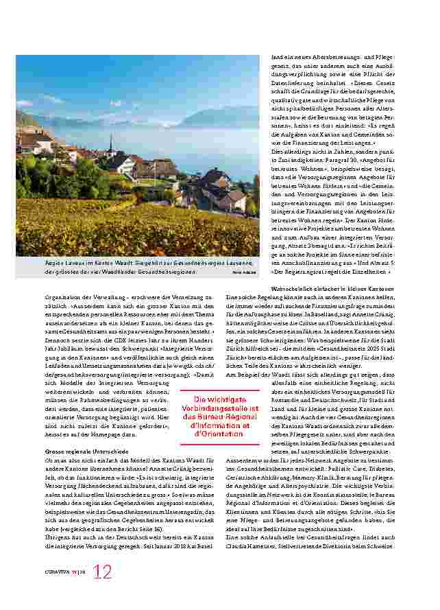 Vorschauseite 2: Was uns die Romandie vormacht, passt nicht automatisch für alle.