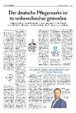 Vorschauseite 1: Der deutsche Pflegemarkt ist zu unberechenbar geworden.